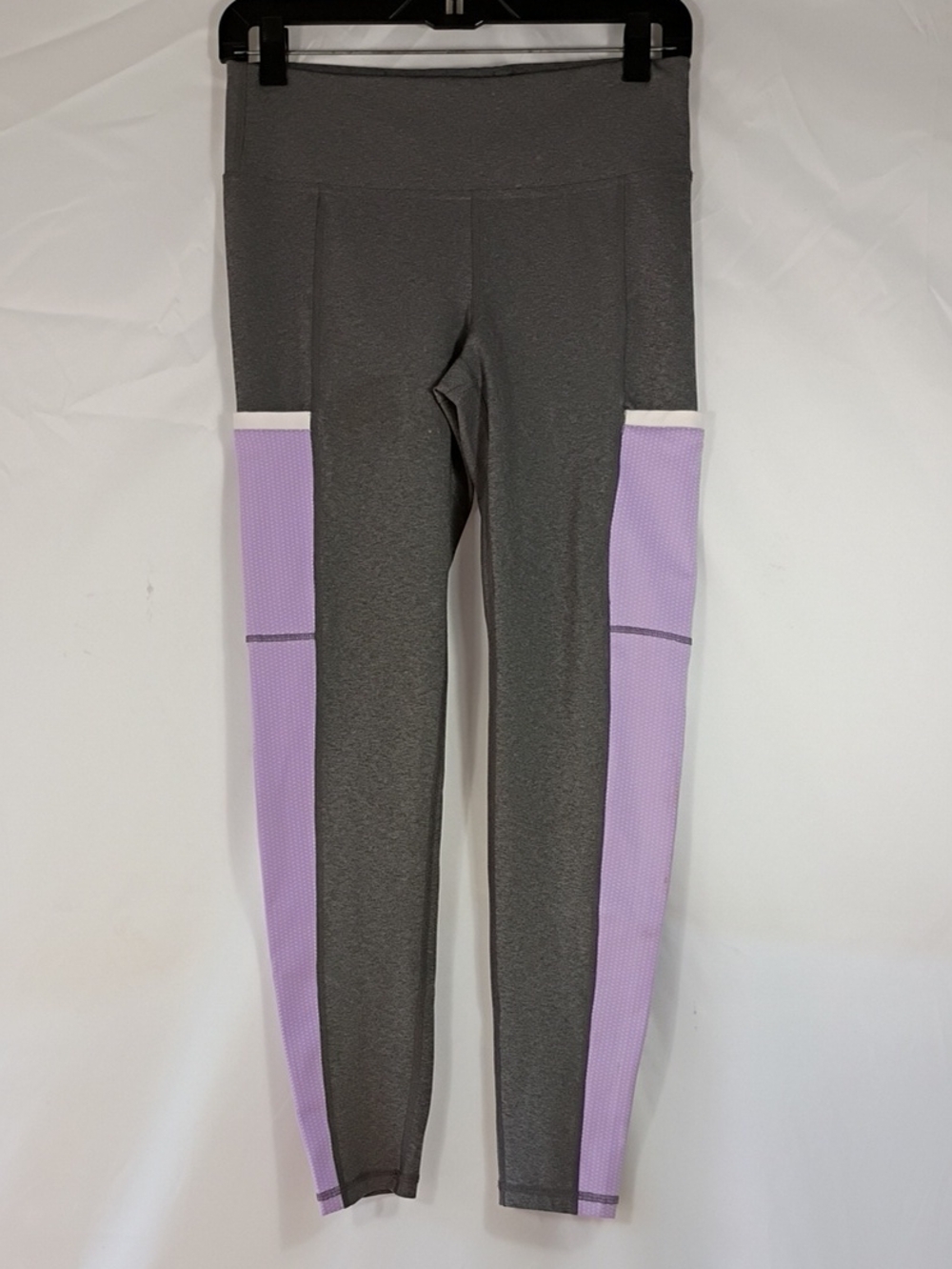 EUC Footjoy Women's Panel Pocket Leggings Size Medium Charcoal Orchid Workout